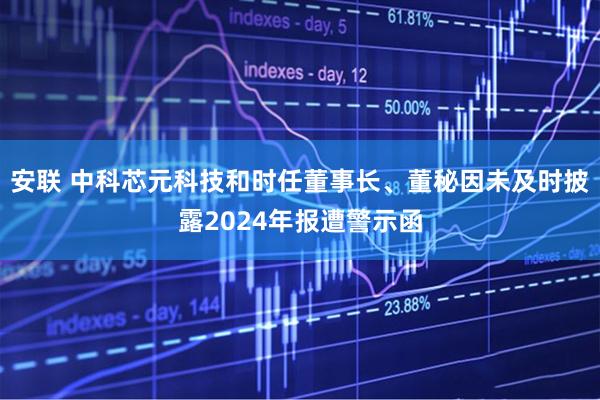 安联 中科芯元科技和时任董事长、董秘因未及时披露2024年报遭警示函