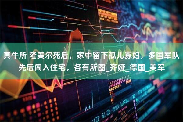 真牛所 隆美尔死后，家中留下孤儿寡妇，多国军队先后闯入住宅，各有所图_齐娅_德国_美军