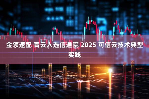金领速配 青云入选信通院 2025 可信云技术典型实践