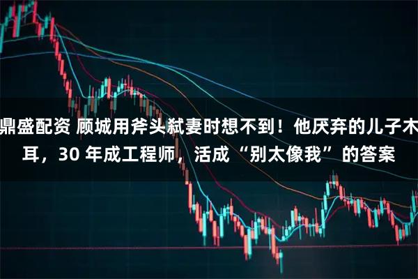 鼎盛配资 顾城用斧头弑妻时想不到！他厌弃的儿子木耳，30 年成工程师，活成 “别太像我” 的答案